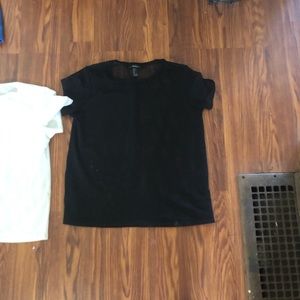 Black mesh shirt forever 21